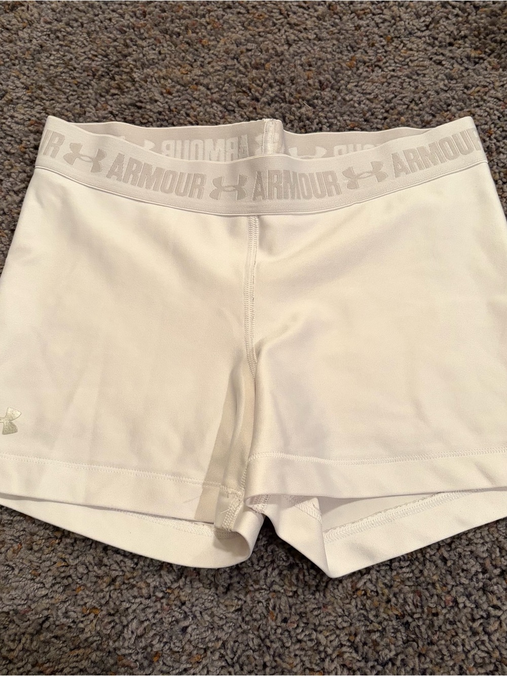 Under Armour Women's White Athletic Performance Shorts